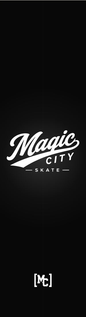 Magic City Skate Flagship Script 8.25 skateboard deck from Birmingham Alabama